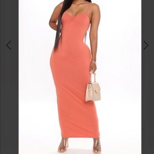 Feel Your Best Ruched Maxi Dress - Rust
